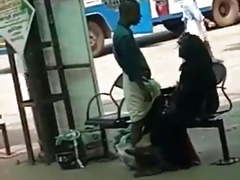 Handjob public place